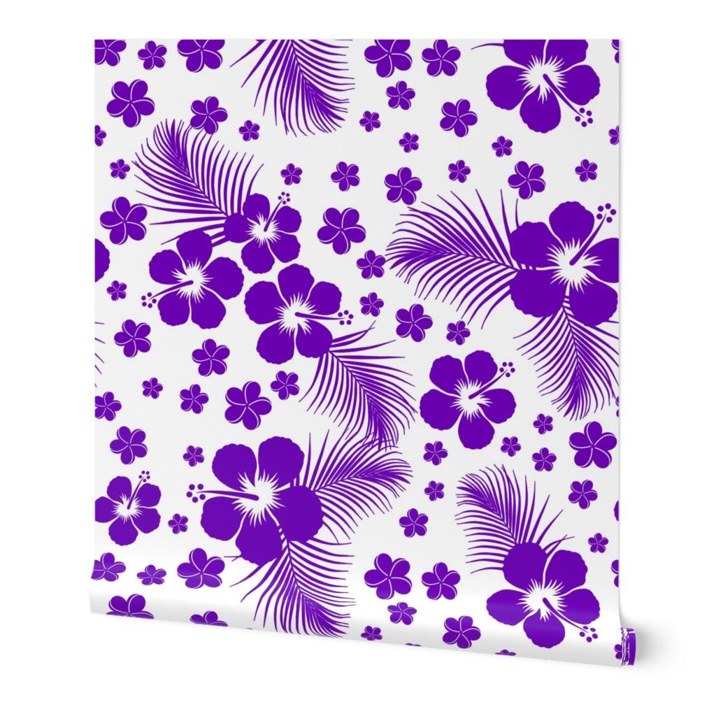 Hawaiian Hibiscus Purple Reversed-LG