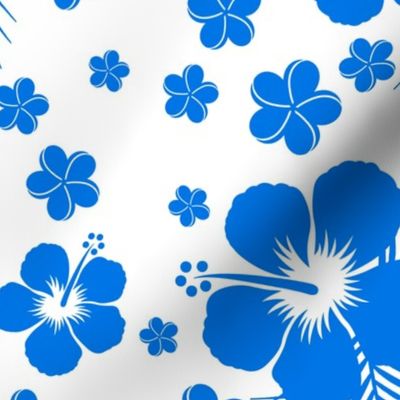 Hawaiian Hibiscus Blue Reversed-LG