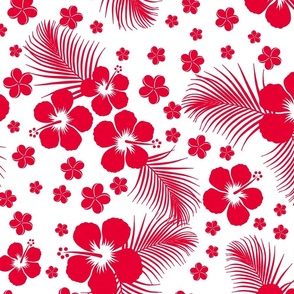 Hawaiian Hibiscus Red Reversed-LG