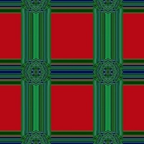 stripe frame check - red n green