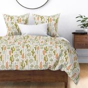 Desert Spirit – Cactus Blossoms in Green and Orange