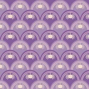 Purple Scallop Spider Pattern