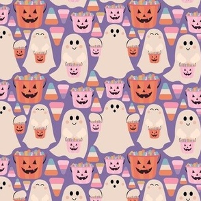 Pastel Halloween Trick or Treat Ghosts