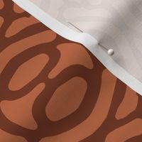 rotating geometric ovals - Moroccan brown