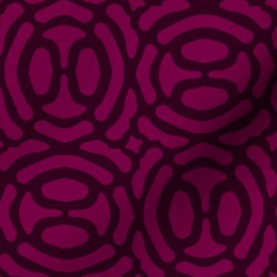 rotating geometric ovals - Moroccan purple