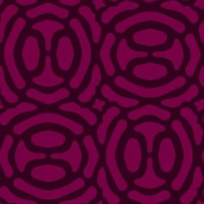 rotating geometric ovals - Moroccan purple