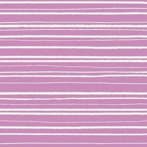 stripe cream on muted pink