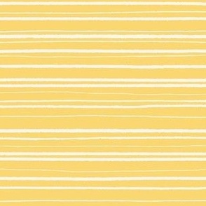 stripe cream on muted yellow