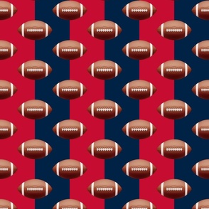 New England's Famed Football Team Colors of Blue and Red