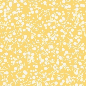 sprinkles cream on muted yellow
