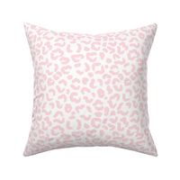 small 8x8in leopard print - light pink on white