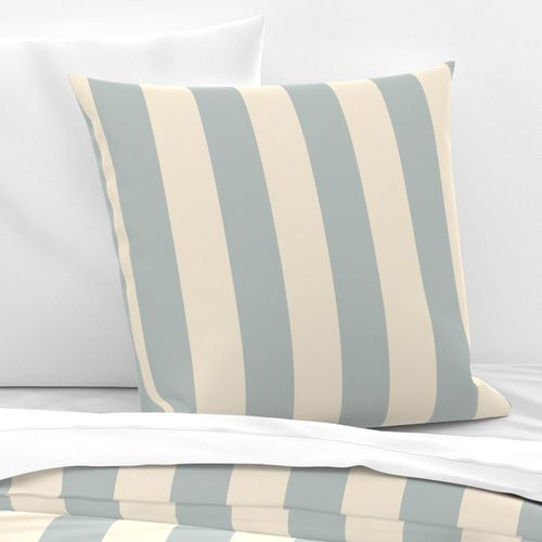 Even Stripes (Medium) Light smokey blue and Cream