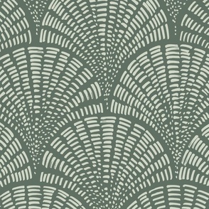 Scallop - Pine Green (Large Scale)
