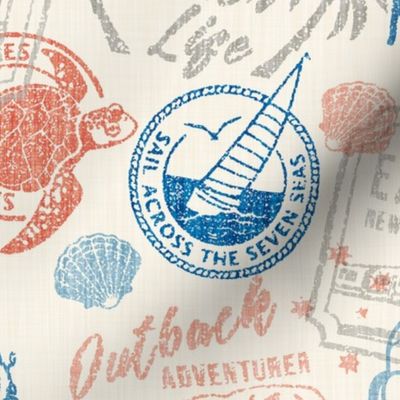 Travel Themed Stamps - L