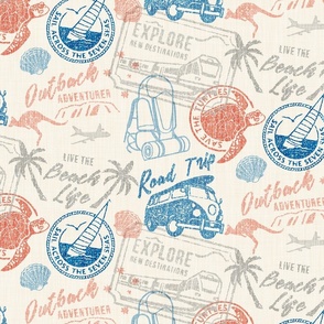 Travel Themed Stamps - L