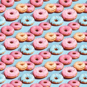 Donuts on Blue