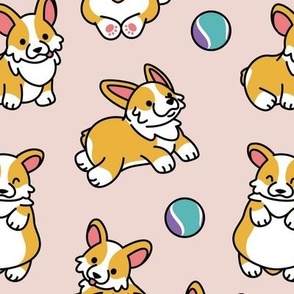 Corgi Butt Black Outlines Small