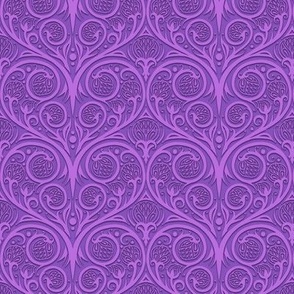 floral swirl purple & pink