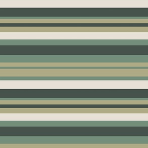 Green and cream stripes