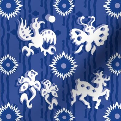 Fauna In Blue-M