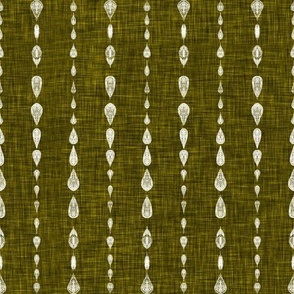 rustic mud cloth on yellow linen texture