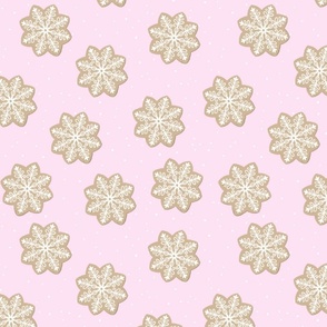Snowflake_gingerbread pink