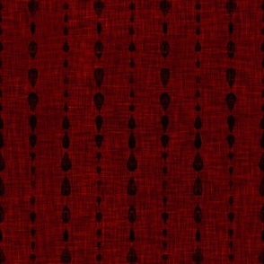 black rustic mud cloth on bloody red linen texture