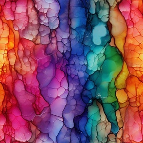 Rainbow Abstract Stalactites