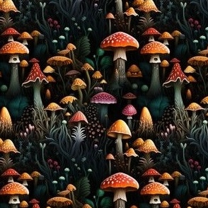 Spooky mushrooms