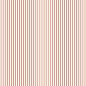 Beefy Pinstripe: Light Terra Cotta Tiny Stripe, Thin Stripe