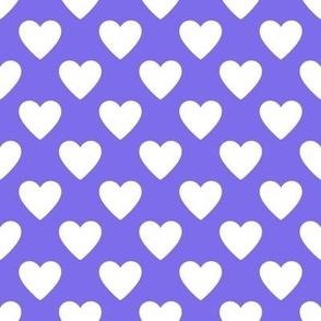medium 2x2in hearts - purple