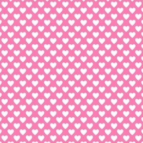 mini .5x.5in hearts - pink