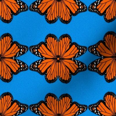 Monarch Wings - Stripes on Blue Version