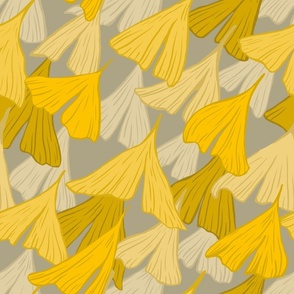 Falling Ginko Leaves