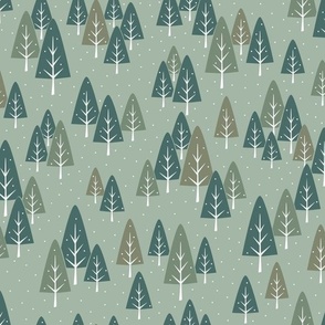 Winter Forest | Pine Green | Cabincore