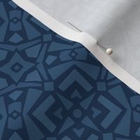 In Bloom Geo - Navy - Small Scale
