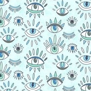 Winks - Eyes, Evil Eye, Protection, Spooky, Halloween, Bold, Blue