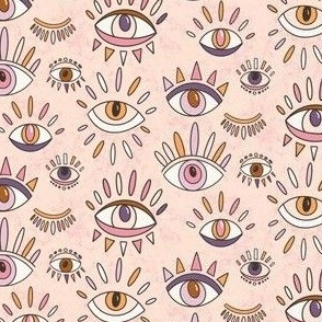 Winks - Eyes, Evil Eye, Protection, Spooky, Halloween, Bold, Pink, Blush