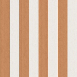  Cabana Stripes - Deep Orange & Off-White