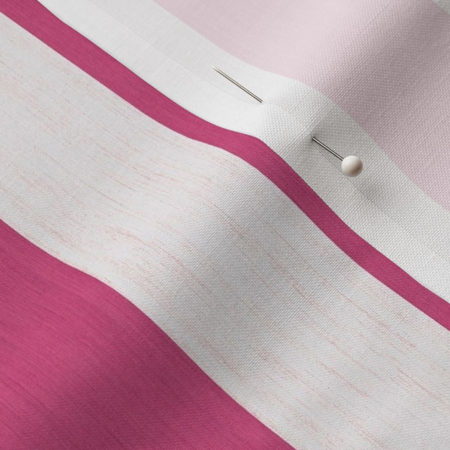 Cabana Stripes - Hot Pink & White