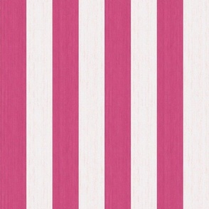 Cabana Stripes - Hot Pink & White