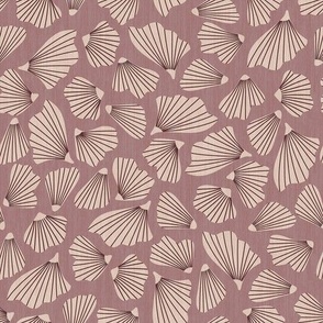Coastal Sea shells - Dusky Pink