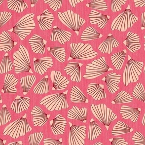 Coastal Sea shells - Hot Pink & Peach