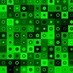 Matrix ›› Green ›› monochromatic circles and squares grid ›› 'Matrix' Collection ››