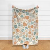 Retro Florals Natural