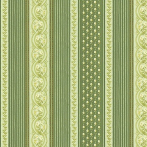Assorted sap green stripes