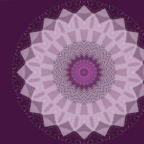 mandala circa bloom - purple pink 