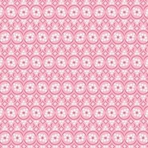 Harvest Moon, pink (small) - dots and crescents organic geometric