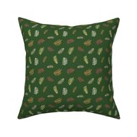 Vibrant winter foliage in Dark Pine Green tone