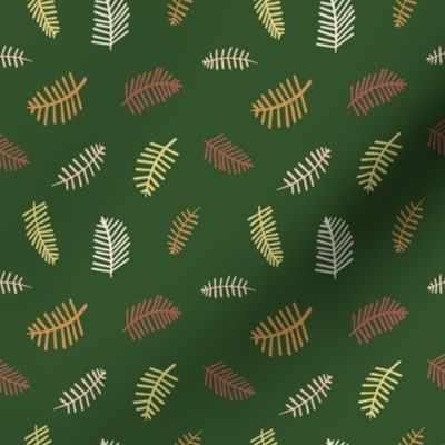 Vibrant winter foliage in Dark Pine Green tone